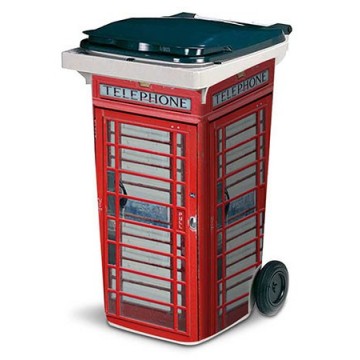 Décor de poubelle - Cabine...