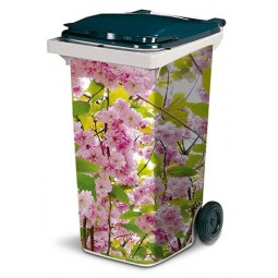 Décor de poubelle - Cerisier